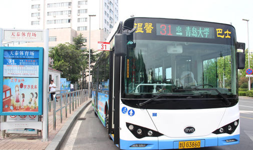 山東省青島市公交車LED線路牌安裝項目